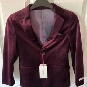 Isaac Mizrahi Rich Maroon Blazer size 7